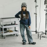 【POLAROAD/ポーラロード】配色切り替えロゴオーバーサイズトレーナー | URBAN CHERRY | 詳細画像21