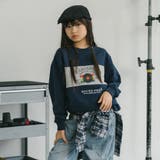 【POLAROAD/ポーラロード】配色切り替えロゴオーバーサイズトレーナー | URBAN CHERRY | 詳細画像23
