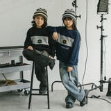 【POLAROAD/ポーラロード】配色切り替えロゴオーバーサイズトレーナー | URBAN CHERRY | 詳細画像37