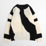 【軽量なのに暖かい"かるポカ"素材】ニュアンスカラーデザインニット | URBAN CHERRY | 詳細画像6 