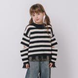 【軽量なのに暖かい"かるポカ"素材】ボーダーリラックスカットデザインニット | URBAN CHERRY | 詳細画像11 