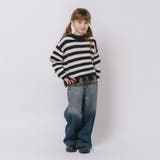 【軽量なのに暖かい"かるポカ"素材】ボーダーリラックスカットデザインニット | URBAN CHERRY | 詳細画像13 