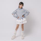 【軽量なのに暖かい"かるポカ"素材】ボーダーリラックスカットデザインニット | URBAN CHERRY | 詳細画像17 