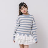 【軽量なのに暖かい"かるポカ"素材】ボーダーリラックスカットデザインニット | URBAN CHERRY | 詳細画像19 