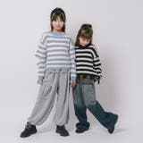 【軽量なのに暖かい"かるポカ"素材】ボーダーリラックスカットデザインニット | URBAN CHERRY | 詳細画像22 