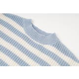 【軽量なのに暖かい"かるポカ"素材】ボーダーリラックスカットデザインニット | URBAN CHERRY | 詳細画像27 