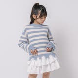 【軽量なのに暖かい"かるポカ"素材】ボーダーリラックスカットデザインニット | URBAN CHERRY | 詳細画像4 