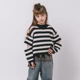 【軽量なのに暖かい"かるポカ"素材】ボーダーリラックスカットデザインニット | URBAN CHERRY | 詳細画像40 