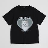 ブラック | 【CHIPIE/シピ】"ときめろT"(綿100%)キャットプリントTシャツ | URBAN CHERRY