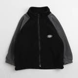 ブラック | ワンポイントバイカラーフリース | URBAN CHERRY
