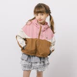 配色ワンポイントロゴデザインフード付きアノラックパーカー | URBAN CHERRY | 詳細画像1 