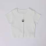ホワイト | バックオープンフロントチェリーロゴミニTシャツ | URBAN CHERRY