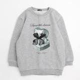 杢グレー | 【CHIPIE/シピ】オーバーサイズシアーリボンキャットプリントミニワンピース | URBAN CHERRY