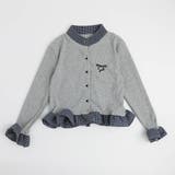グレー | チェックシャツドッキングワンポイントリボンデザインリブトップス | URBAN CHERRY