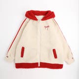 レッド | おうちで洗える!オーバーサイズサイドラインバックリボンボアアウター | URBAN CHERRY