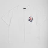 ホワイト | ヘッドホンプリントオーバーサイズTシャツ | URBAN CHERRY