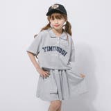 【2点セット】クロップドロゴプリントポロトップス＋フレアスカート | URBAN CHERRY | 詳細画像1 