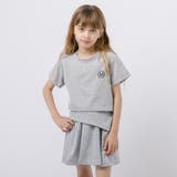【2点セット】ワンポイントクロップドトップス+レイヤードライクスカート | URBAN CHERRY | 詳細画像1