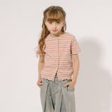 マルチボーダーフロントボタンリブトップス | URBAN CHERRY | 詳細画像1 