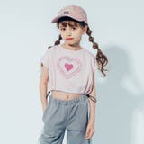 【吸水速乾】クロップドドロップショルダーハートTシャツ | URBAN CHERRY | 詳細画像1