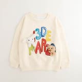 アイボリー | ぬいぐるみ付ロゴプリントトレーナー | URBAN CHERRY