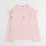 ピンク | フロントワンポイントハートショルダーフリルトップス | URBAN CHERRY