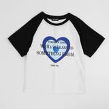 ホワイト | ハートプリントラグランオーバーサイズTシャツ | URBAN CHERRY