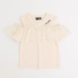 アイボリー | 「快適さらリブ素材」カットショルダーシアーフリルリブトップス | URBAN CHERRY