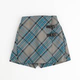 グレー | 【インナーパンツ付き】ダブルベルトチェックラップスカート | URBAN CHERRY