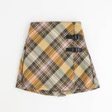 イエロー | 【インナーパンツ付き】ダブルベルトチェックラップスカート | URBAN CHERRY