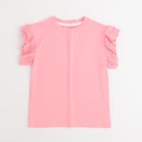 ピンク | カラーフレンチスリーブフリルトップス | URBAN CHERRY