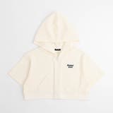 アイボリー | 【さらっと触感】ワッフルクロップドフードパーカー | URBAN CHERRY