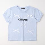 ブルー | 【CHIPIE/シピ】リボンデザインパフスリーブトップス | URBAN CHERRY