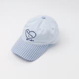 ブルー | ハートロゴチェックキャップ | URBAN CHERRY