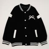 ブラック | フロントリボンデザインオーバーサイズブルゾン | URBAN CHERRY