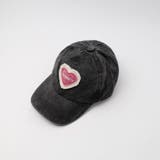ブラック | バイカラーフリンジハートデザインキャップ | URBAN CHERRY