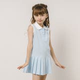 配色ワンポイントリボンプリーツワンピース | URBAN CHERRY | 詳細画像1