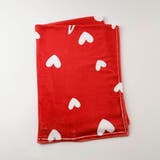 レッド | バイカラーハートロゴデザインブランケット | URBAN CHERRY