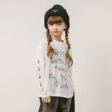 手書ロゴプリントシアーカラートップス | URBAN CHERRY | 詳細画像1 