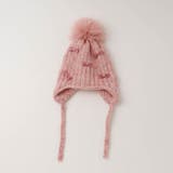 ピンク | ポンポンリボンニット帽 | URBAN CHERRY