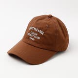ブラウン | レタリングロゴ刺繍デザインキャップ | URBAN CHERRY
