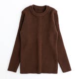 ブラウン | リブニットトップス | URBAN CHERRY