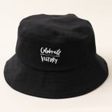 ブラック | センターロゴデザインシンプルケットハット | URBAN CHERRY