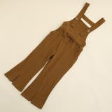 ブラウン | スリット入りサロペットパンツ | URBAN CHERRY