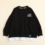 ブラック | スリーブデザインオーバーサイズロゴスウェットプルオーバー | URBAN CHERRY