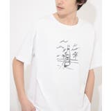 WHITE | 【別注】アートシシュウTシャツ(5分袖)D | SENSE OF PLACE