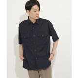 BLACK | CPOシャツ(5分袖) | SENSE OF PLACE