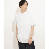 WHITE | バンドカラーシャツ(5分袖) | SENSE OF PLACE
