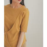 YELLOW | レイヤードボタンディテールトップ | SENSE OF PLACE