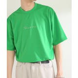 GREEN | シシュウポンチTシャツ(5分袖) | SENSE OF PLACE